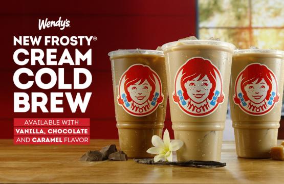 Wendy's New Frosty Cream Cold Brew Available with Vanilla, Chocolate and Caramel Flavors