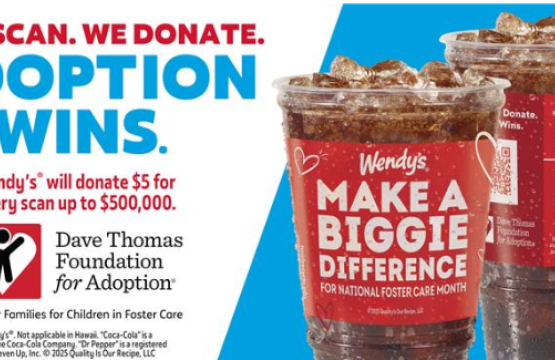 You Scan. We Donate. Adoption Wins. Wendy's will donate $5 for every scan up to $500,000.