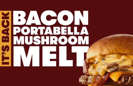 Bacon Portabella Mushroom Melt