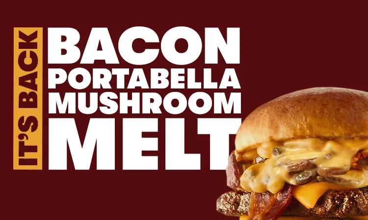 Bacon Portabella Mushroom Melt