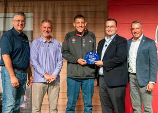 Wendy's Top GM, Jordan Green, with Company leadership