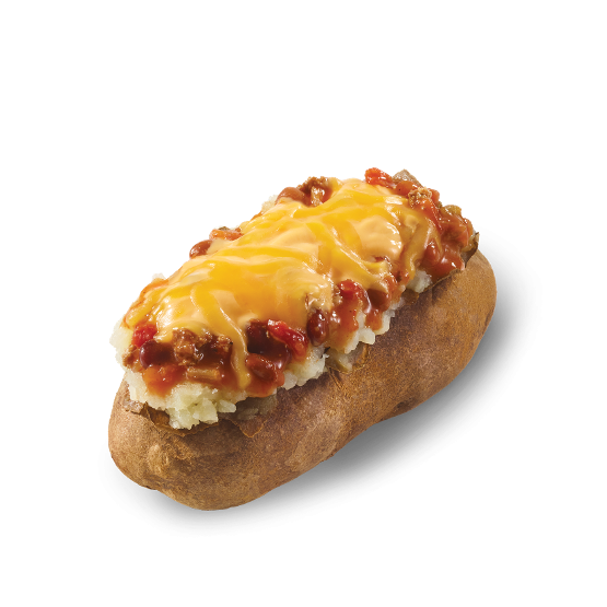 Chili Cheese Baked Potato