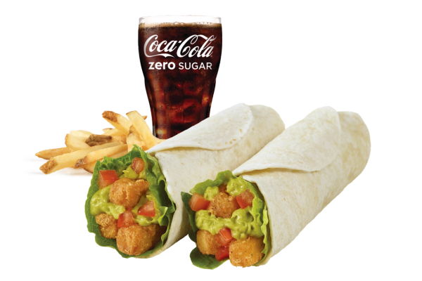 Avocado Wrap Combo, Halloumi Fries