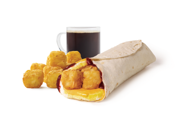 Egg &amp; Cheese Breakfast Wrap Combo – HP Brown Sauce