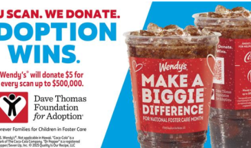 You Scan. We Donate. Adoption Wins. Wendy's will donate $5 for every scan up to $500,000.