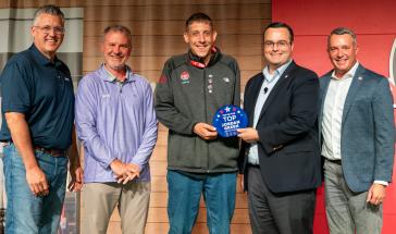 Wendy's Top GM, Jordan Green, with Company leadership