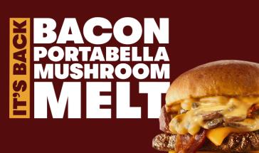 Bacon Portabella Mushroom Melt